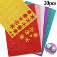 thumbnail image 1 of 20PCS Glitter Foam Sheets Creative DIY Glitter Paper Sheet Craft Foam Sheets, 1 of 10