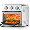 thumbnail image 4 of 13QT multifunctional air frying oven stainless steel household small all-in-one machine supports roast chicken / baking / dehydration for families of 4 people, 4 of 10