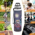 thumbnail image 7 of Cat Astronaut Planets and Moon Sports Water Bottle Portable Travel Mug 32oz BPA Free Leak Proof Straw Transparent Tritan for Gym Yoga Cycling Camping, 7 of 7