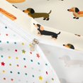 thumbnail image 4 of Homewish Funny Dachshund Duvet Cover Queen,Hot Dog Bun Queen Bedding,Cream,Polkadot Reversible,3-Piece,1 Duvet Cover and 2 Pillowcases, 4 of 6