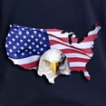 thumbnail image 3 of CafePress - Bald Eagle Over American Flag Long Sleeve T Shirt - Women's Long Sleeve Graphic Tee Casual Fit, 3 of 4