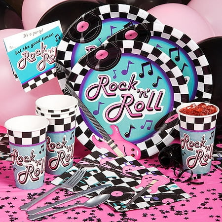 Rock and Roll Basic Party Kit for 8 People