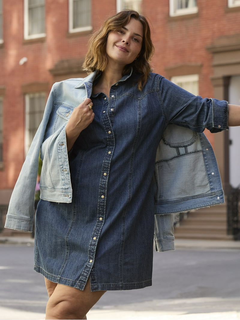 lee denim dress LEE ROBBIE DENIM DRESS – Boutique on Main Street main image 1