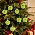 thumbnail image 3 of Bklubk Christmas Ornaments Faux Ball Hanging Decorations With Santa Snowman Mini Cute Baubles For Christmas Tree Wreath Home, 3 of 7
