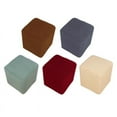 thumbnail image 5 of Foot Stool Slipcover Stretch Ottoman Footstool Covers Green, 5 of 6