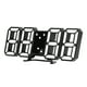 thumbnail image 1 of Reloj digital LED 3D Bling Bling Control de voz inteligente Ajuste automático de brillo Concha negra Letras rojas, 1 of 12