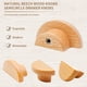 thumbnail image 4 of Pomos de tocador de madera Bmgop, 6 unidades, 5 cm, madera de haya en forma de media luna, 4 of 4