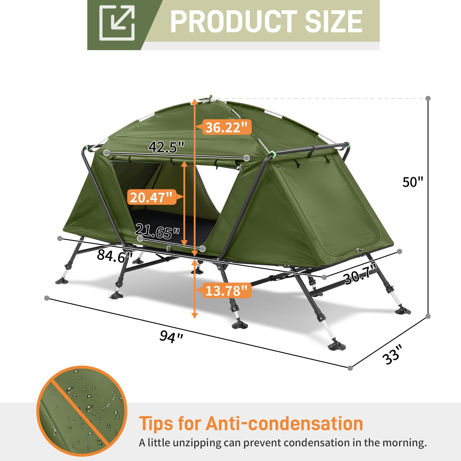 INSTRUCYIONS OF COT TENT