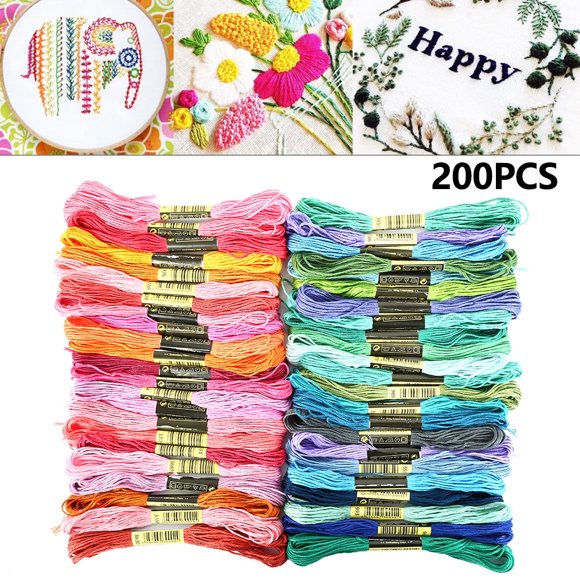 EIGTHTAIL 447/200/120/100 Colors Cotton DMC Cross Floss Stitch Thread Embroidery Sewing Skeins Multi Colors