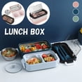 thumbnail image 2 of Bento Box Bento Lunch Box Caja de almacenamiento de alimentos a prueba de fugas para estudiantes Oficinista Muyoka Hogar, 2 of 6