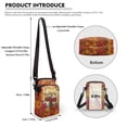thumbnail image 6 of HELLHERO Women Adjustable Shoulder Strap Crossbody Sling Bag Polyester, Unique Gift Crossbody Bag,Autumn Pets foliage, 6 of 7