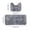 Gray, variant on Gaecuw Dark Blue Bath Mat Set GRIP Absorbent 2 Piece Soft Rugs for Toilet Shower Floor Home