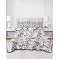 thumbnail image 3 of Spring Botanical Birds Full Size Down Alternative Comforter, Lightweight Comforter Quilt Bedding Set with Pillow Shams Garden Floral Twigs Farmhouse All Seasons Bed Comforter Duvet Insert 78"x90", 3 of 7