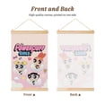 thumbnail image 2 of The Powerpuff Girls Wooden Shaft Hanging Poster Home Decor Poster Wall Art Painting For Living Room Bedroom 12"X18", 2 of 7