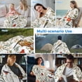 thumbnail image 5 of Pastoral Botanical Cooling Blanket, Lightweight Breathable Summer Throw Blanket with Double Sided Cold Effect, Summer Birds Spring Floral Picnic Beach Blankets Bed Sheet for Hot Sleepers 60"x80", 5 of 8