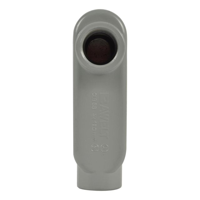 Caja Oval Roscada Rawelt 3/4" Npt Gris