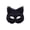 Black, variant on Unisex Halloween Fox Half Face Masks Plush Artificial Fur Fox Cosplay Mask for Halloween Carnival Christmas Cosplay Party Costume Accessory 1 PC Black One Size