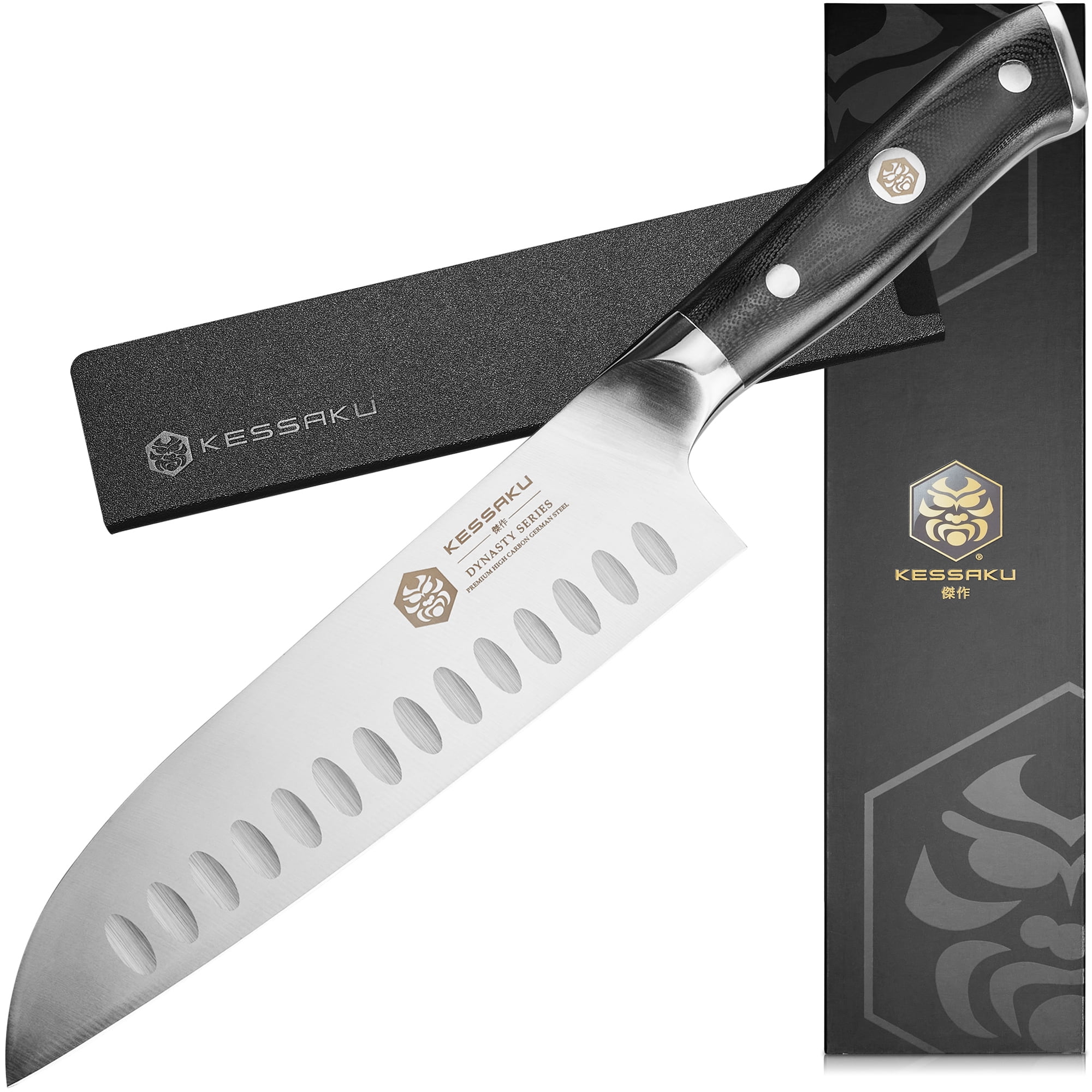 Kessaku Santoku Knife 7 inch Dynasty Series Razor Sharp Kitchen