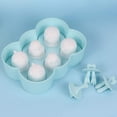 thumbnail image 3 of Moldes para helados sin BPA, 6 moldes para helados, moldes para paletas, moldes para paletas heladas, moldes para piruletas de hielo, mini molde para helado ABC para niños, bebés (azul-1) Ormromra Utensilios de Cocina, 3 of 5