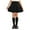 A159 Black, variant on Xdegoge Skirt for Girls Corduroy Pleated with Front Pockets Button Detail Classic School Uniform Style Warm Season Wear