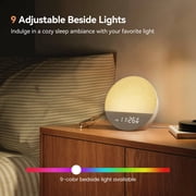 Dreamegg White Noise Sound Machine for Adult Sleep Sunrise Wake Up Alarm, 29 Soothing Sounds Therapy, White
