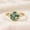 Rose Plated, variant on Round Cut Moss Agate Bezel Ring, 925 Sterling Silver Yellow Gold Plated Proposal Band Ring, May Birthstone Trendy Jewelry, Handmade Jewelry Gift For Her