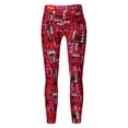 thumbnail image 4 of Gibobby Leggings deportivos mujer para yoga Lovesy Pants Stripes Running For Yoga Print Valentine's Pilates Day Leggings Pantalones de gimnasia para(Rojo,CH), 4 of 5