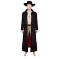 thumbnail image 5 of Disfraz de Cosplay de Dracule Mihawk, sombrero de fantasía, collar, pieza de acción en vivo para TV, disfraz para adultos, ropa de fiesta de Halloween de fantasía para hombres, 5 of 5