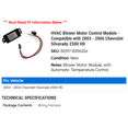 thumbnail image 2 of HVAC Blower Motor Control Module - Compatible with 2003 - 2006 Chevy Silverado 2500 HD 2004 2005, 2 of 2