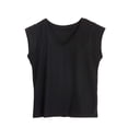thumbnail image 5 of Spencer Womens Cap Sleeve Blouses T-Shirt V Neck Casual Loose Fit Basic Shirts Tank Tops Summer Tee (M,Black), 5 of 10