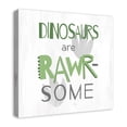 thumbnail image 2 of Creative Products Dinosaurs Are Awesome Green  24x24 Canvas Wall Art, 2 of 5