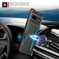 thumbnail image 2 of Dteck for Google Pixel 7A Case with Card Holder, Pixel 7A Wallet Case Shock-Resistant Heavy Hybrid Rugged Protective Case for Google Pixel 7A,Black, 2 of 7