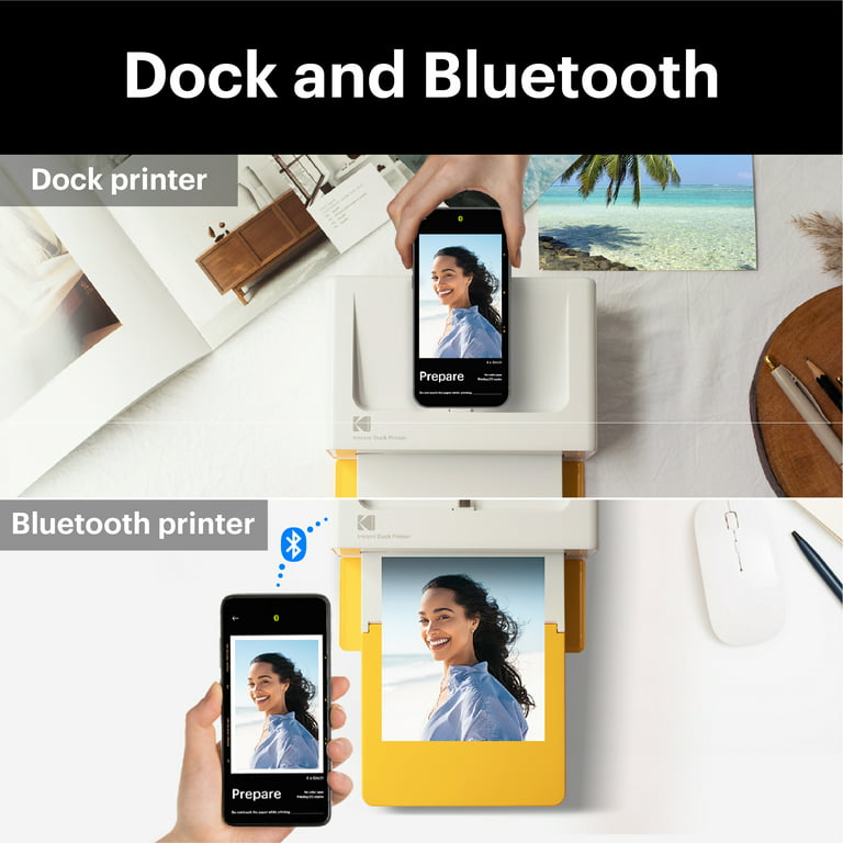 KODAK Dock Plus 4PASS Instant Printer inches) + Sheets - Walmart.com