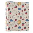 thumbnail image 2 of Three Ring Binder Strawberry Cloud Cherry 1.5 Inch Round Binder D-Rings for Office Supplies and More, 2 of 10