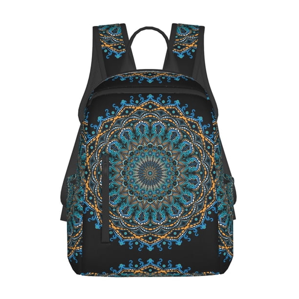 Disketp Mandala Mochila Ligera e Impermeable, Mochila de Día Resistente para Viajes, Senderismo y Uso Diario para Hombre y Mujer