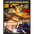 thumbnail image 6 of Hizone 3 in 1 MIG Welder 110V Flux Core MIG/Lift TIG/Stick Gasless Welding Machine with Welding Wire, 6 of 8