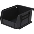 thumbnail image 4 of Akro-Mils Stackable Storage Bins, AkroBins 30210 Stacking Organizer, 5"x4"x3", Black, 24-Pack, 4 of 11