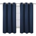 thumbnail image 2 of Navy Blue Blackout Curtains 40 x 63 Inch Length/Set of 2 Curtain Panels/Thermal Insulated Room Darkening Blackout Curtains for Bedroom, 2 of 10