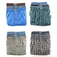 thumbnail image 2 of 6 Mens Plaid Boxer Shorts Lot Underwear Pack Size L 38-40 Comfort Waistband New, 2 of 6