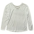 thumbnail image 5 of XIAONU Women's Long Sleeve Crew Neck Tee Soft Everyday Casual Top Comfortable Outfits, 5 of 5