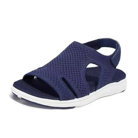 

Women s Breathable Knitting Shoes Casual Breathable Sandals For Women And Girl 44 Purplish Blue