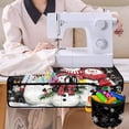 thumbnail image 4 of HELLHERO Snowmen Pattern Sewing Machine Mat Durable with Storage Cylinder for Most Sewing Machines, 4 of 5