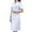 White, variant on UJNDER Plus Size Short Sleeve Lab Coat for Student Unisex Work Jacket with Pockets for Women White M