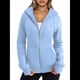 thumbnail image 1 of Sudaderas con Capucha y Cremallera para Mujer, Chaquetas de Forro , Sudaderas de Gran Tamaño, Conjuntos de Moda de Otoño, Suéteres, Ropa de Invierno. Azul XL, 1 of 9