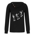 thumbnail image 4 of Camiseta de manga larga con botones y cuello redondo estampado casual para mujer Top suelto Pompotops  FGAJ7541, 4 of 8