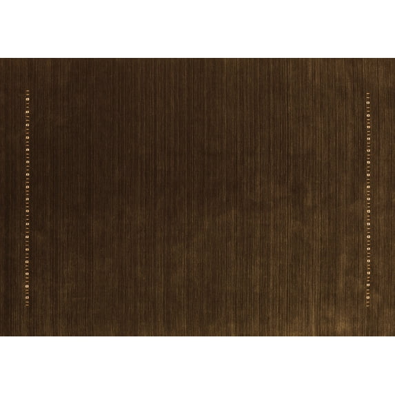 Ahgly Company Indoor Rectangle Abstract Orange Contemporary Area Rugs, 2' x 3'