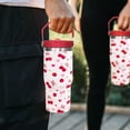 thumbnail image 5 of 30oz Cherry Flip Tumbler Coffee Travel Mug Cup Water Bottle With Handle,Cherry Gifts for Women Decor Stuff Accessories, 5 of 6