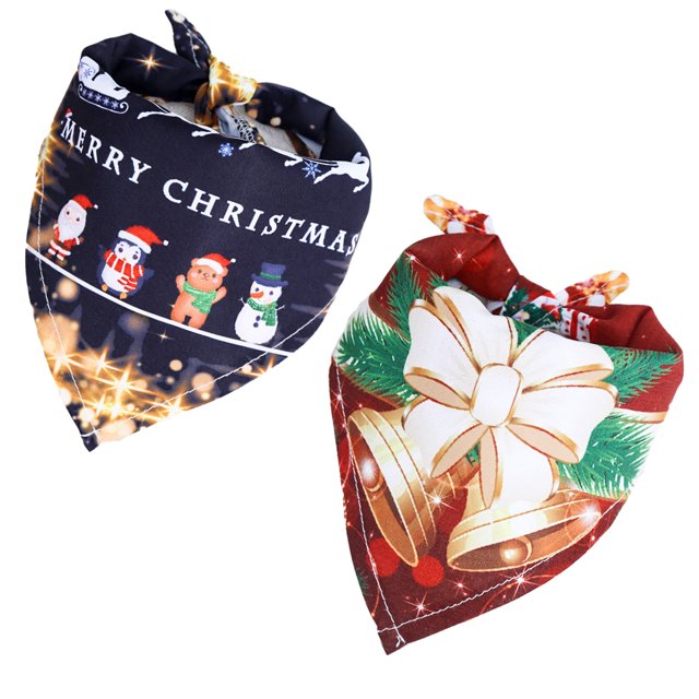 Bandana para perros Bufanda navideña para mascotas Bandana triangular para mascotas