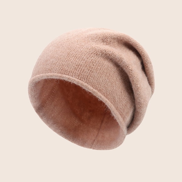 Zhuge Gorro de punto para mujer, de invierno, resistente al viento, cálido, para exteriores, de punto, suave y cálido, color rosa