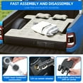 thumbnail image 4 of Dextrus Truck Bed Air Mattress for 5.5-5.8 ft Full-Size Truck Beds, Outdoor Inflatable Car Mattress Bed, Black&Gray, 4 of 8